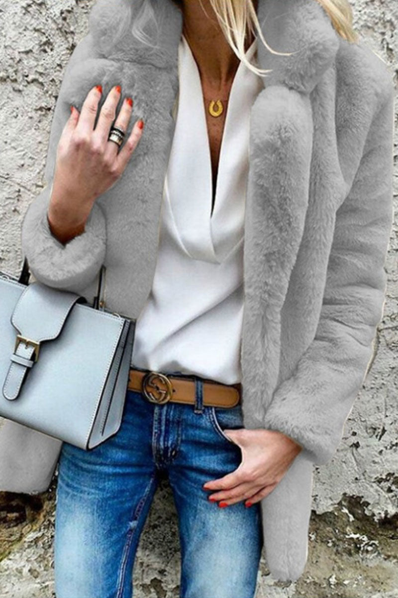 Jammy | Elegant winter warm fluffy coat