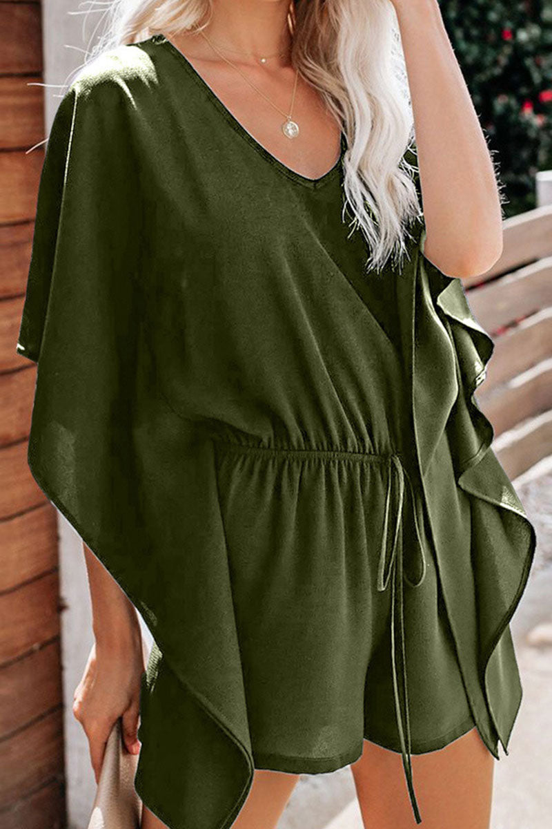 Ismeria | Stijlvolle V-hals Romper met vleermuismouwen - Comfortabele & Chique Jumpsuit voor dames