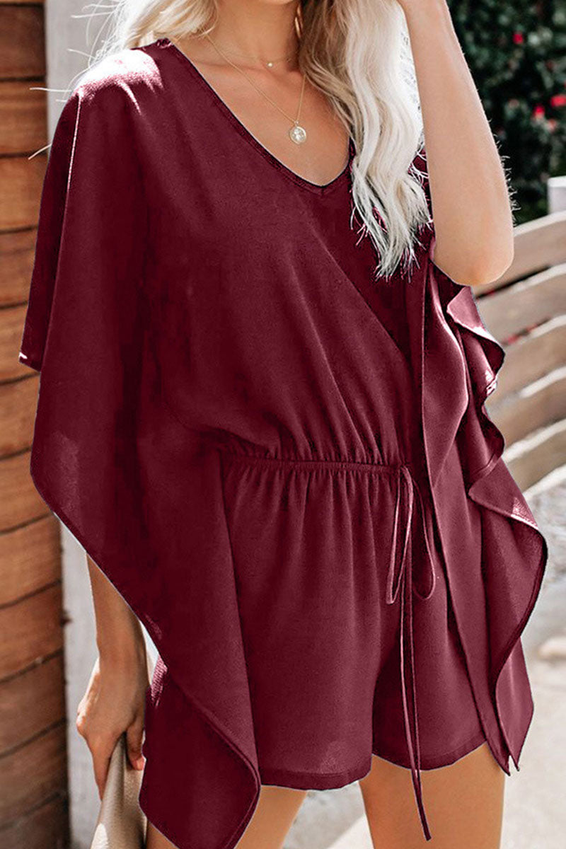 Ismeria | Stijlvolle V-hals Romper met vleermuismouwen - Comfortabele & Chique Jumpsuit voor dames