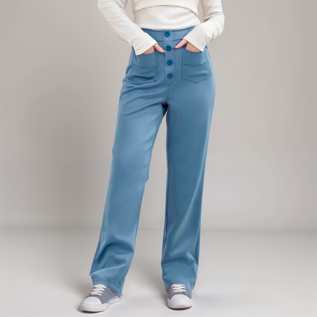 Varda | Damesbroek met hoge taille en stretch - veelzijdige casual broek