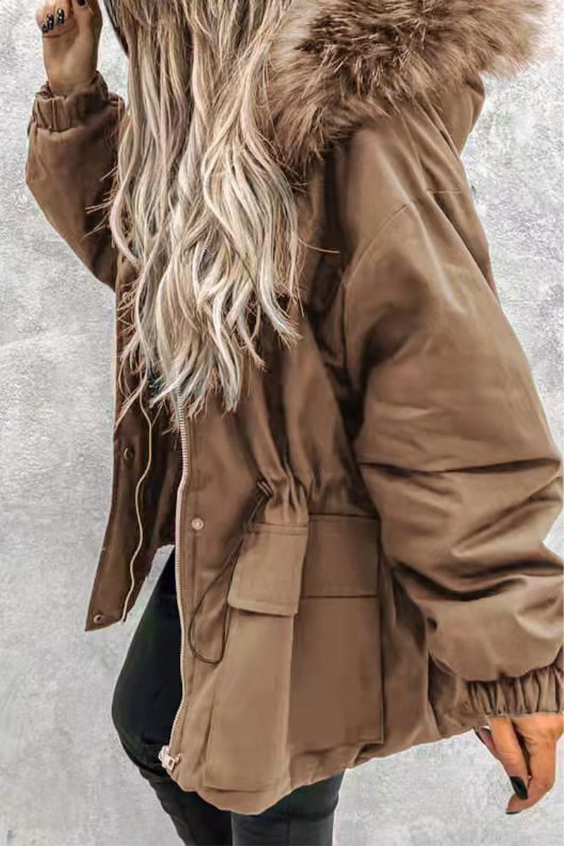 Grazia | Regenbestendige winterjas voor dames met bontcapuchon - Waterdicht, warm & stijlvolle bovenkleding