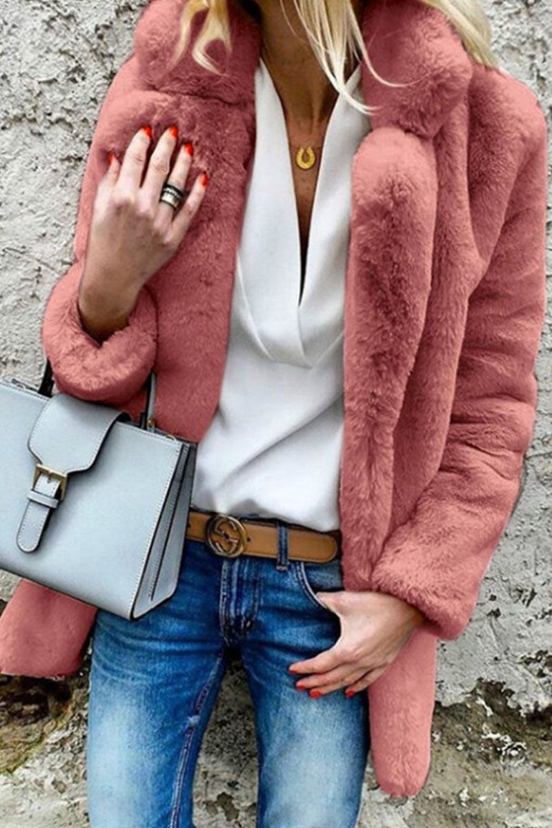 Jammy | Elegant winter warm fluffy coat