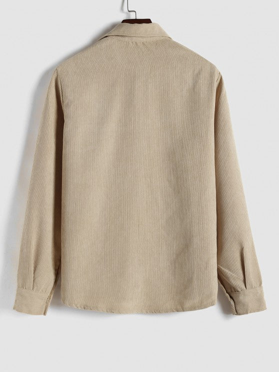 Yorien | Heren Corduroy Overhemd met Lange Mouwen – Klassiek, Veelzijdig en Stijlvol
