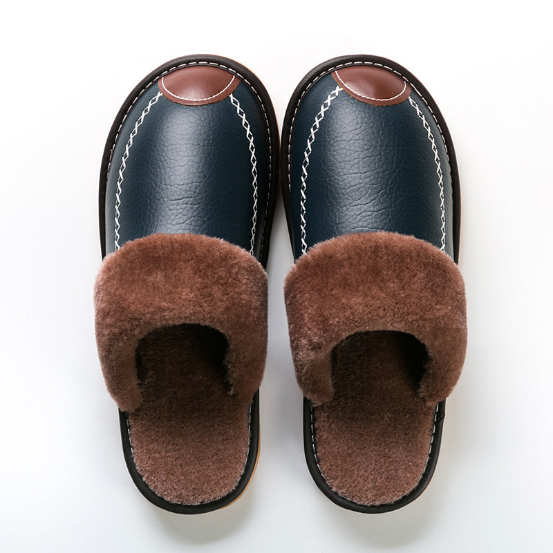 CozyFusion | Unisex Leren Pluche Fleece Knusse Pantoffels - Ideaal voor Wintercomfort