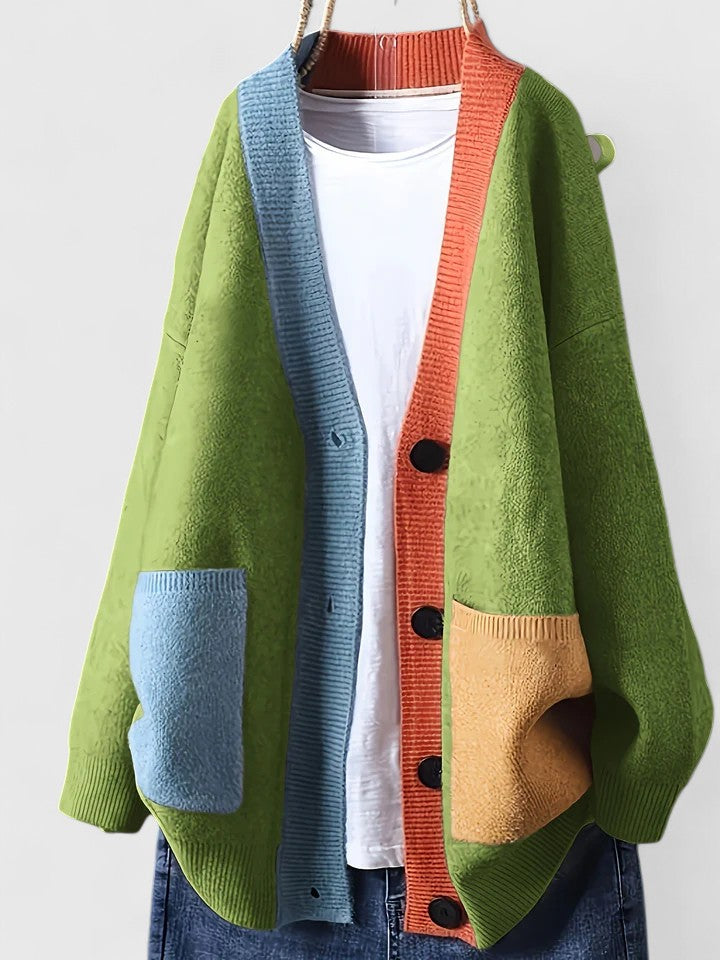 Antira | Gilet en maille confortable pour femme – Pull décontracté à devant ouvert et poches