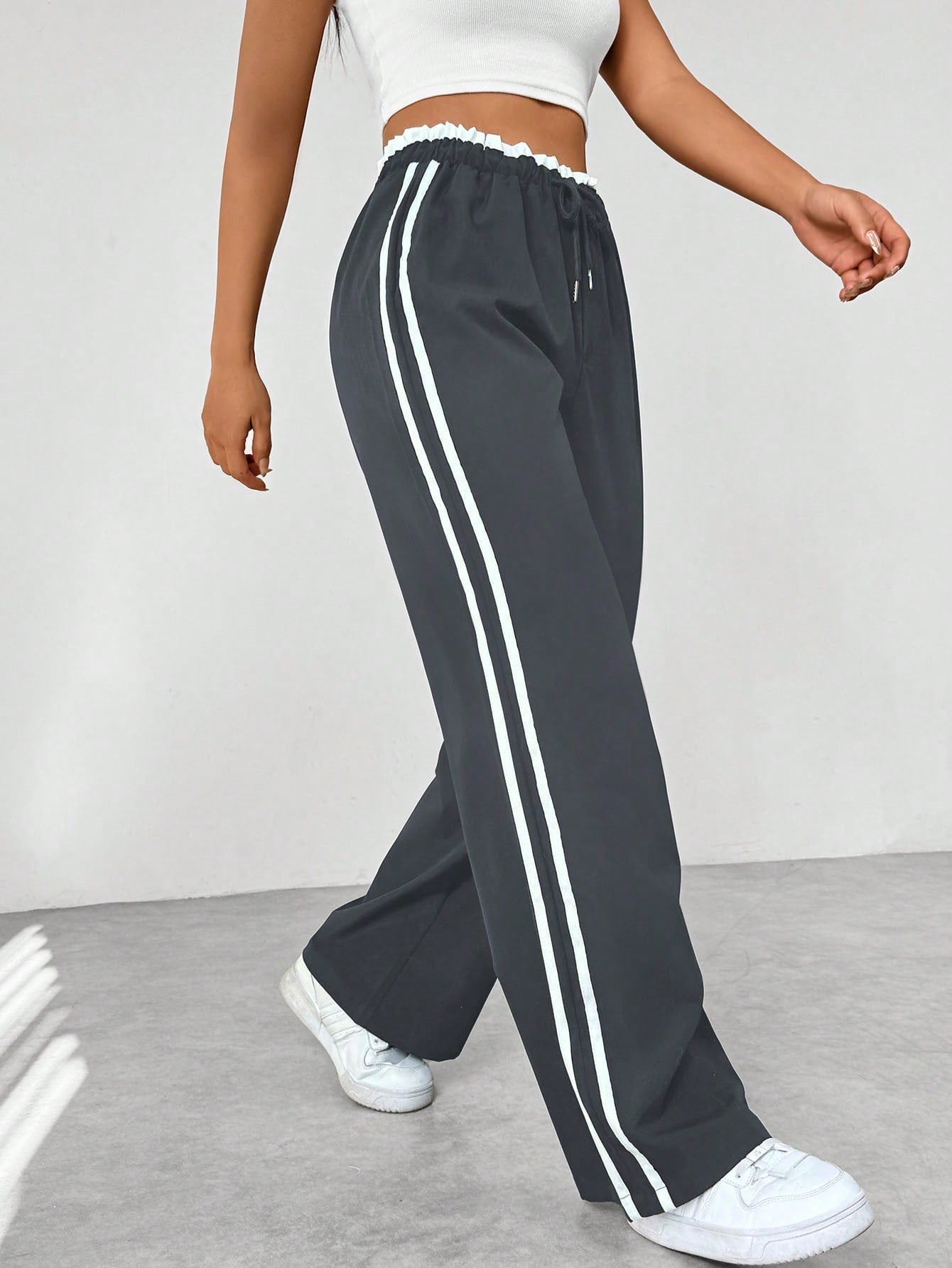 Mimoza | Sportieve damesbroek met wijde pijpen - Casual Comfortabele Broek