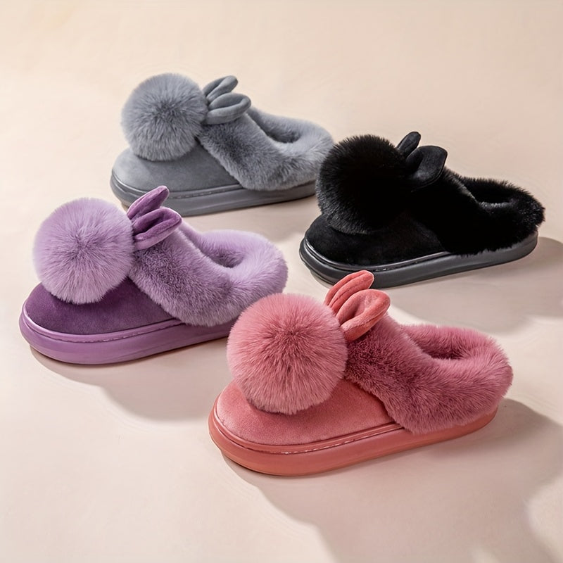 SnuggleStep | Vrouwen pantoffels van pluche - Zachte, donzige, warme antislippantoffels voor binnen en buiten