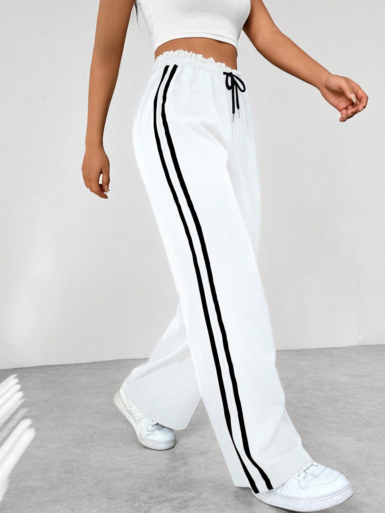 Mimoza | Sportieve damesbroek met wijde pijpen - Casual Comfortabele Broek