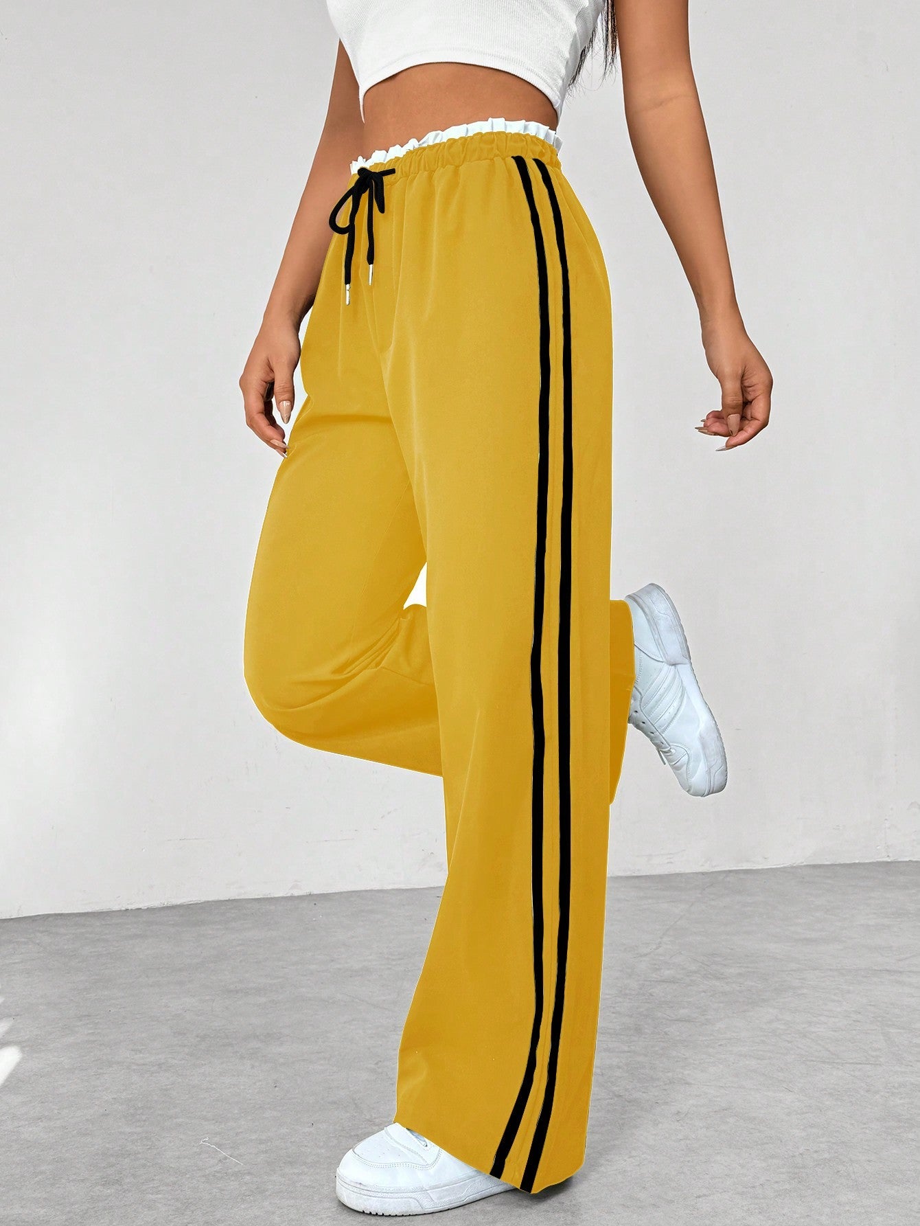 Mimoza | Sportieve damesbroek met wijde pijpen - Casual Comfortabele Broek