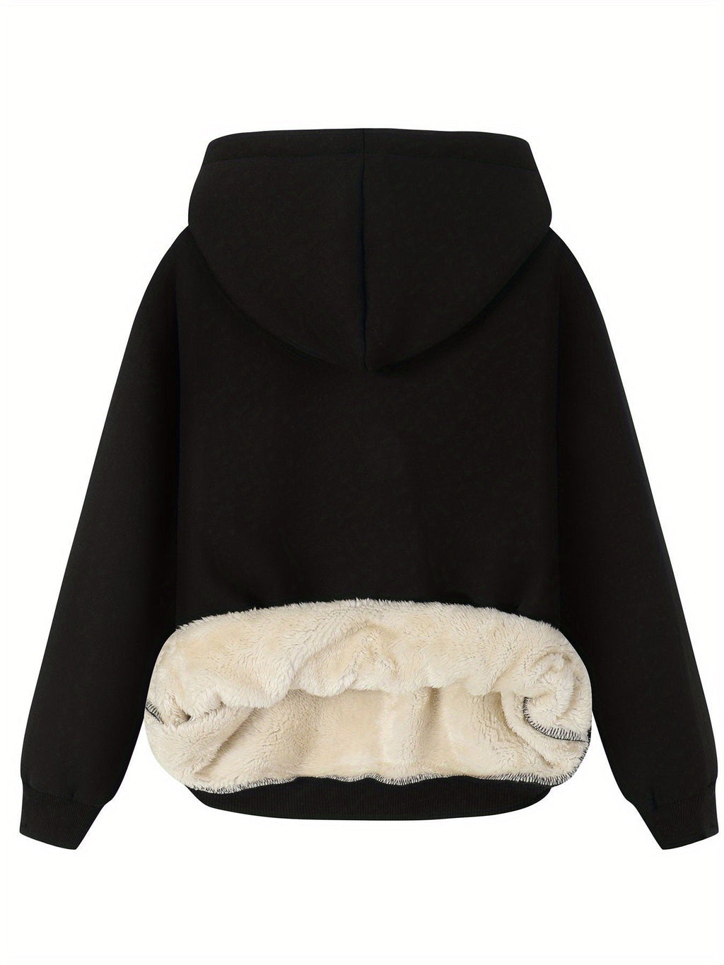 Solene | Fleece Hoodie met Bloemenprint - Warme Pullover Sweatshirt voor Casual Dragen voor Dames