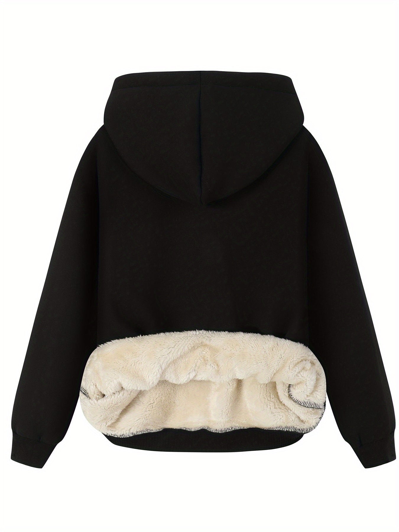 Solene | Fleece Hoodie met Bloemenprint - Warme Pullover Sweatshirt voor Casual Dragen voor Dames