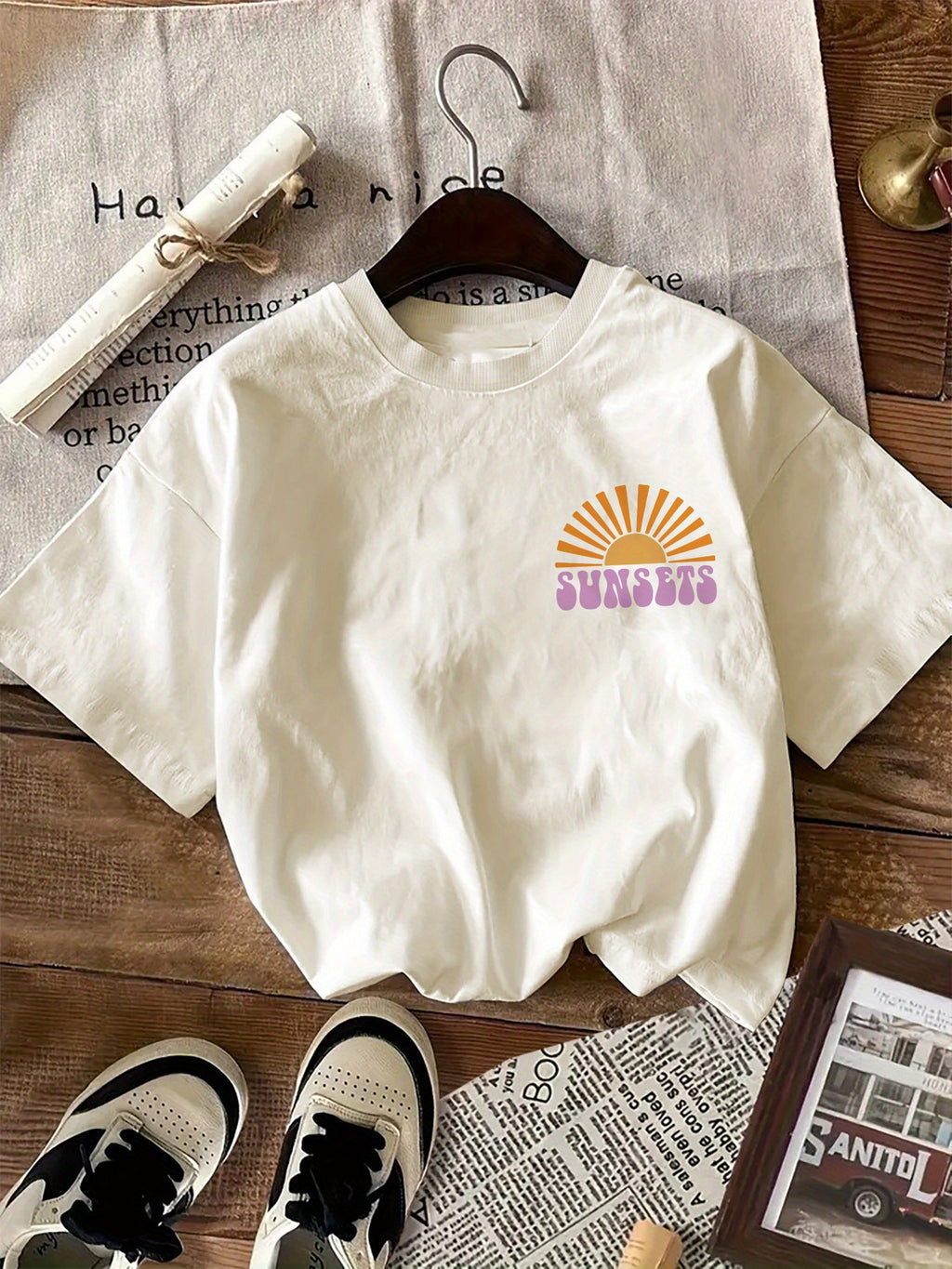 SunChase | Cotton Graphic T-Shirt for Women - "Forever Chasing Sunsets".