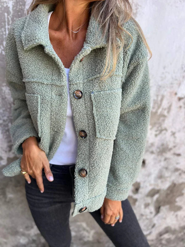 Leirra | Korte wollen jas – Elegante winterjas voor dames