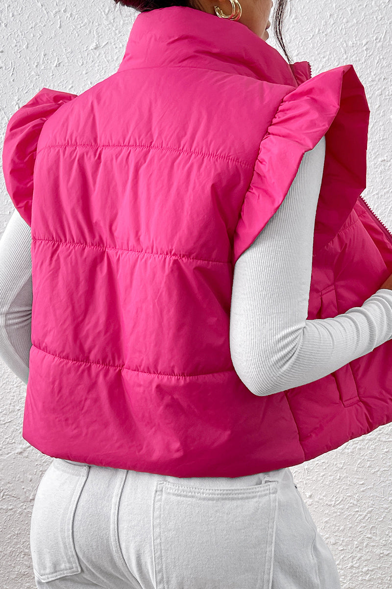 Estrella | Elegant gewatteerd vest met mandarijnkraag en rits