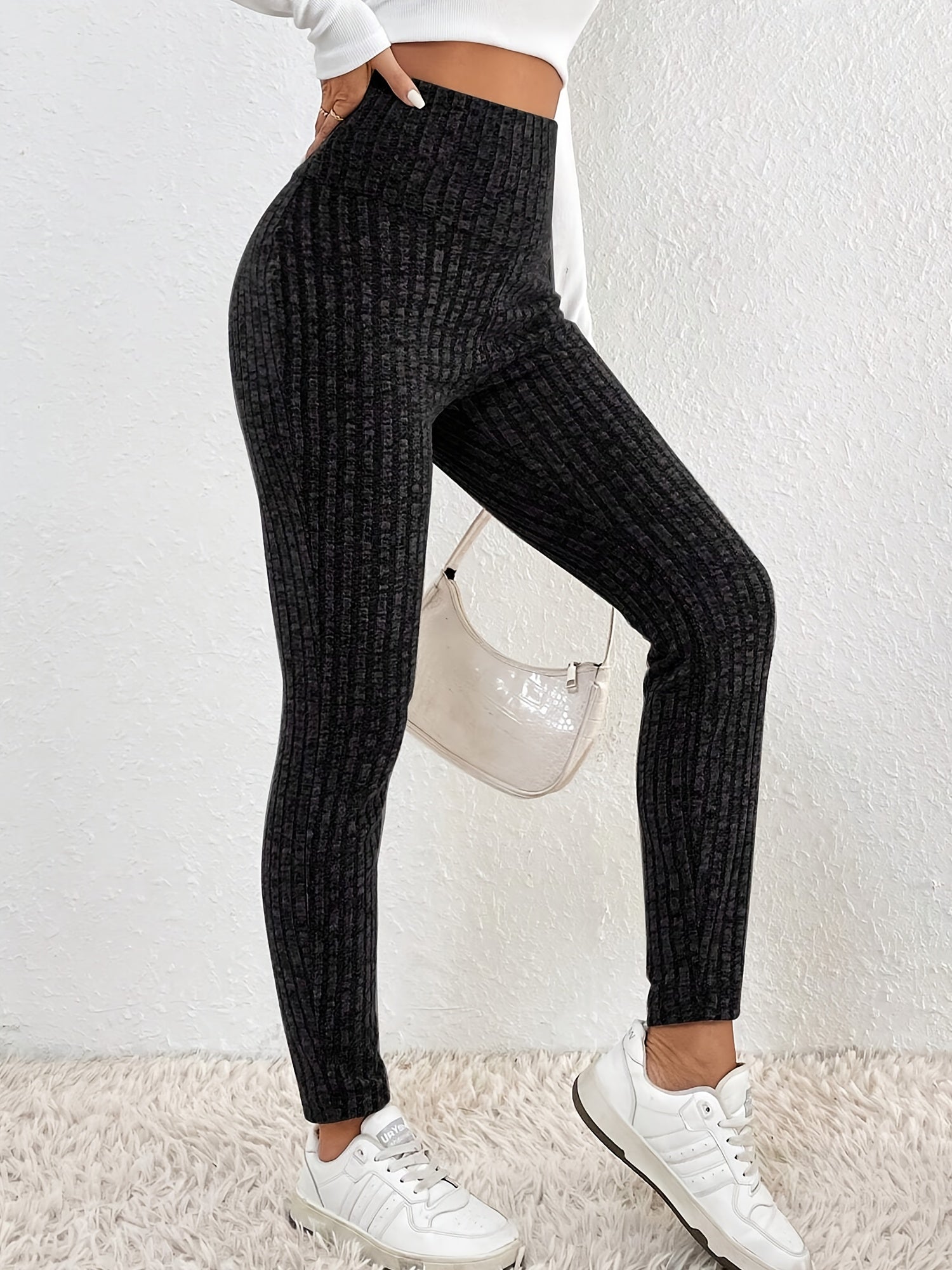 Sabine | Gebreide dameslegging met hoge taille - comfortabel, elastisch en stijlvol broekje
