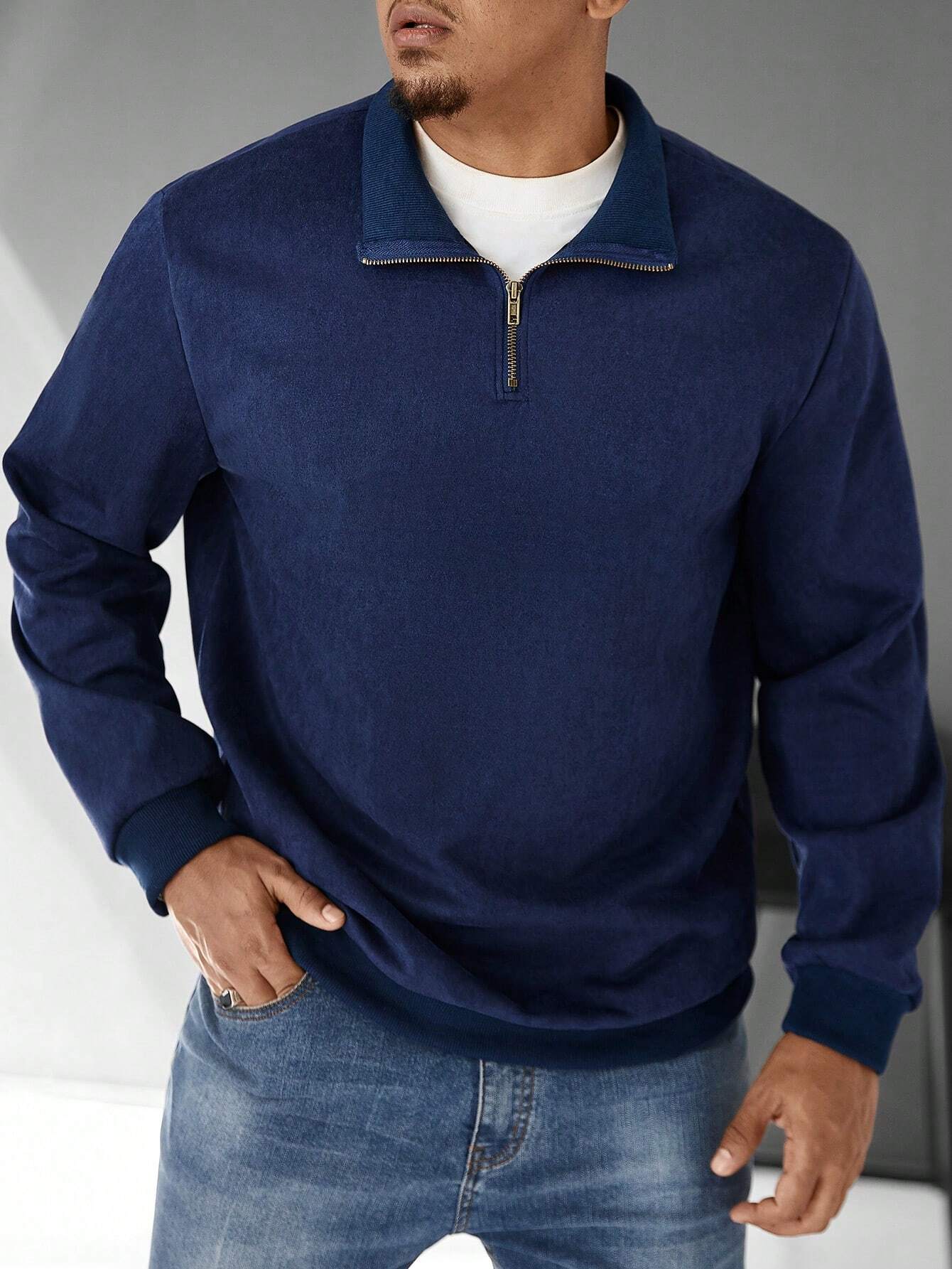 Ryder | Elegante trui met kwart rits voor heren - Casual & smart casual stijl