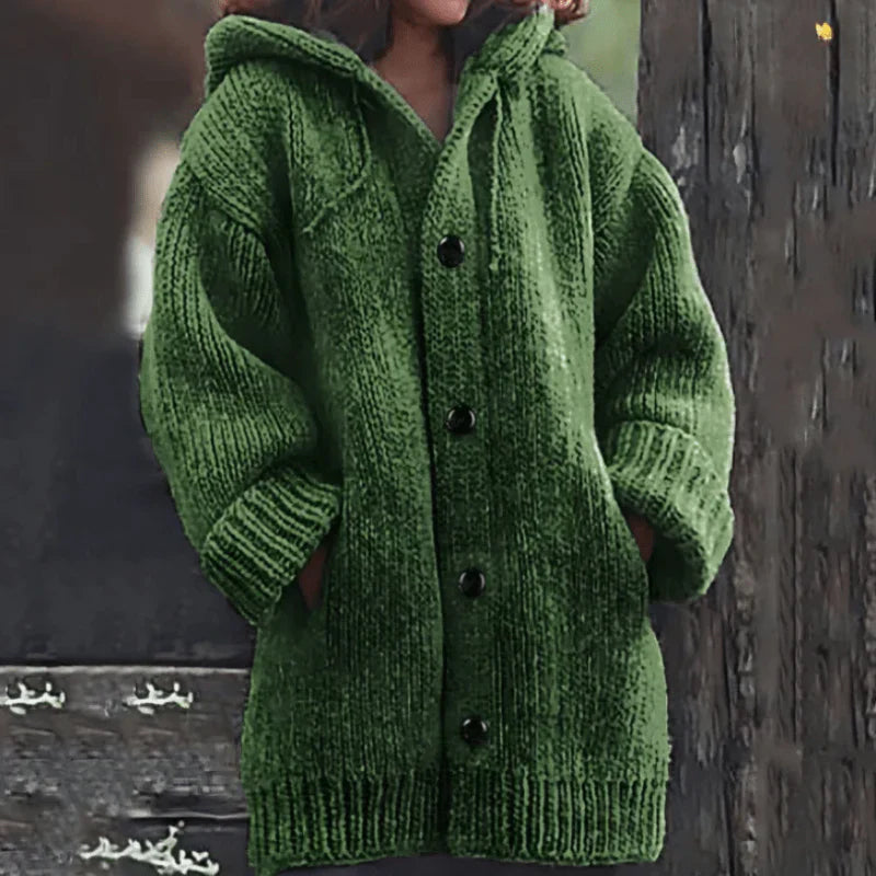 Aralyn | Lang gebreid vest voor dames – Warme, zachte stof, casual winterstijl