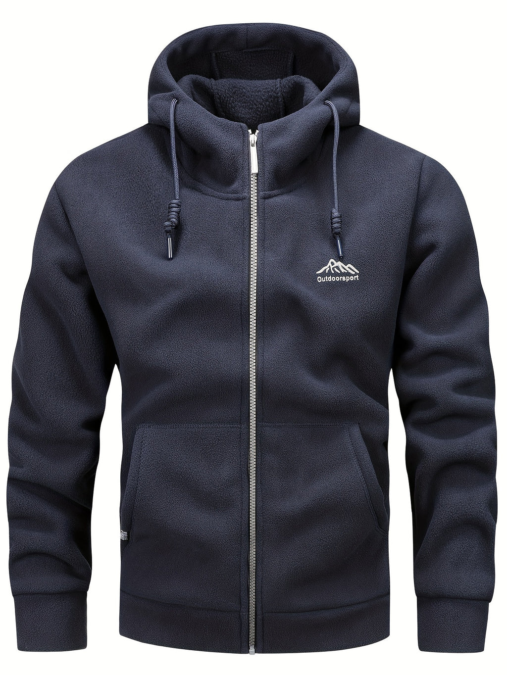 Miguel | Heren fleecejas met capuchon - Warme casual hoodie met kangoeroezak