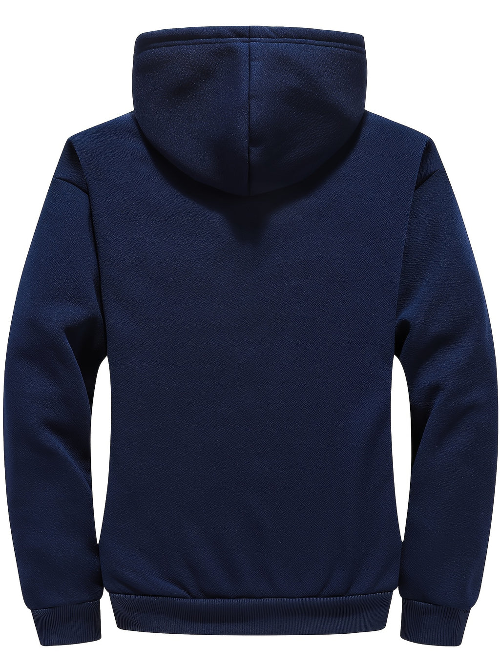 Zayden | Heren fleece gevoerde hoodie met ritssluiting – Casual hoodie met letterprint
