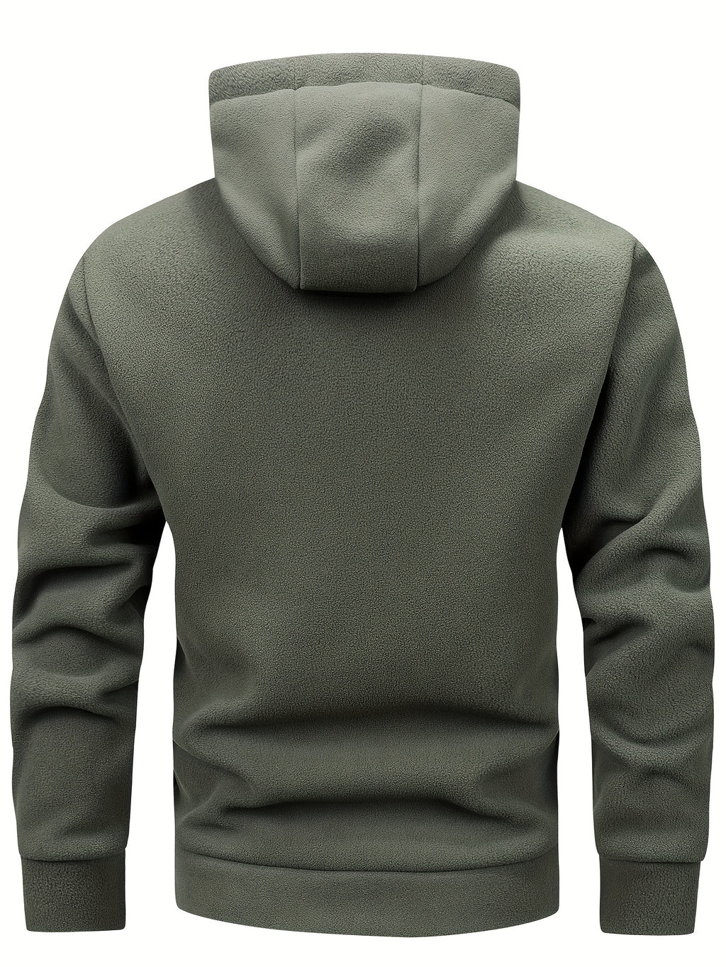 Miguel | Heren fleecejas met capuchon - Warme casual hoodie met kangoeroezak