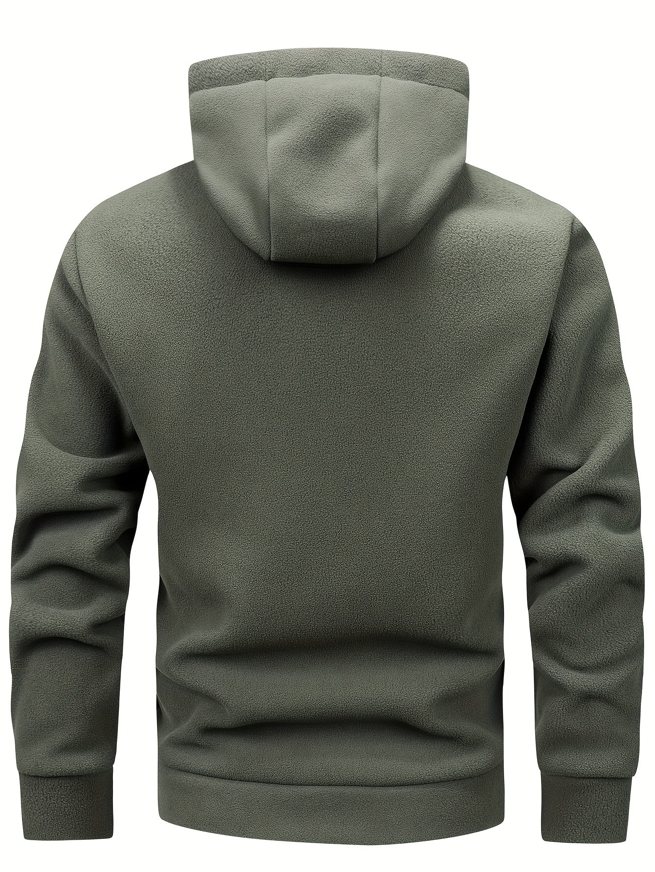 Miguel | Heren fleecejas met capuchon - Warme casual hoodie met kangoeroezak