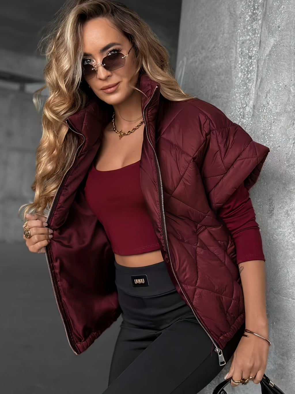 Zylara | Dames mouwloos gewatteerd jack – Lichtgewicht getailleerd vest met zakken