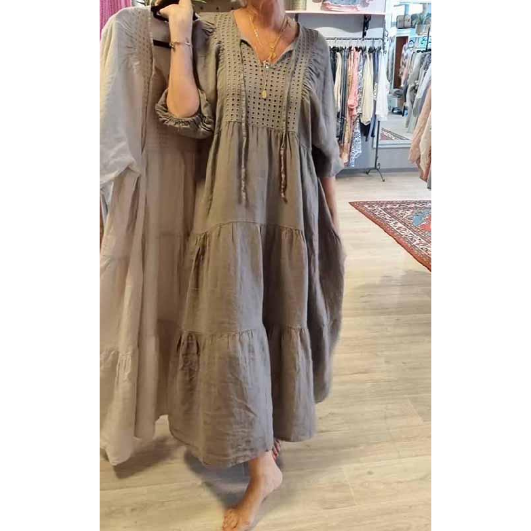 Evalina | Boho Maxi Dress - Elegant Long Dress, Bohemian Style