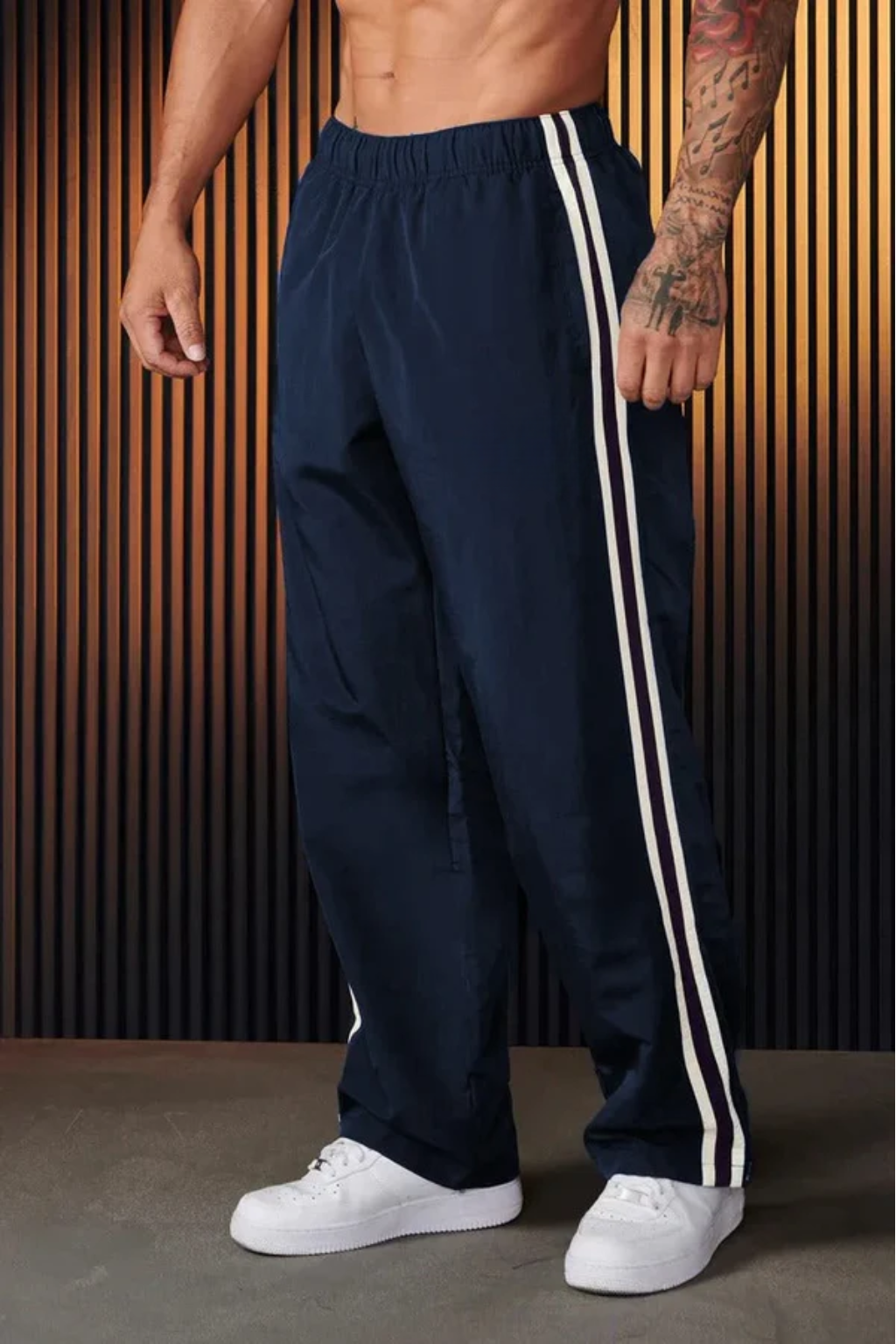 Narek | Heren joggingbroek met dubbele strepen – Sportieve comfortabele broek