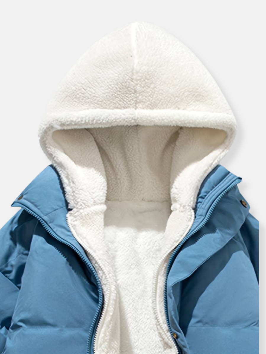 Meleia | Winterpufferjack voor dames met capuchon - Warme, waterdichte & geïsoleerde jas voor koud weer