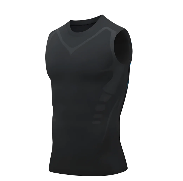 CoreSculpt | Débardeur amincissant de compression pour homme - Sans manches, idéal pour la salle de sport, la posture et le maintien du ventre 