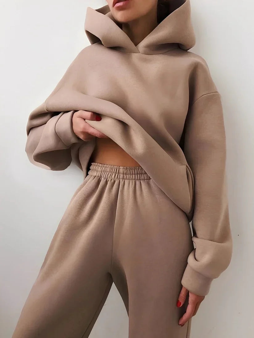 Varelle | Joggingpak met capuchon voor dames – Relaxed fit hoodie & joggingbroek Athleisure-kleding