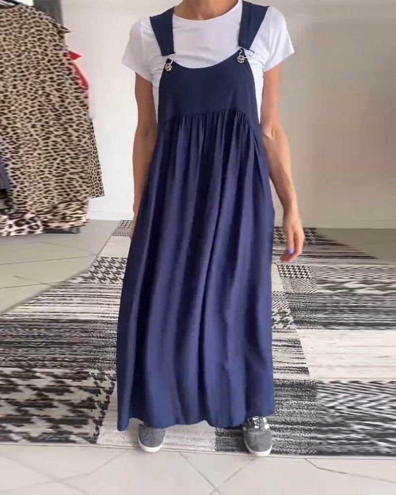 Arlienna | Losvallende maxi-jumperjurk voor dames – lange jurk om te combineren