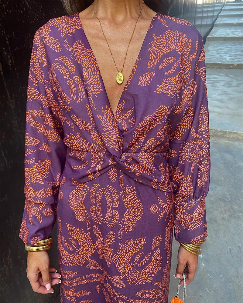 Malgorzata | Wikkeljurk voor dames - V-hals, lange mouwen, elegant & comfortabel