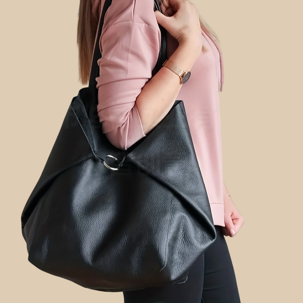 Ivera | Dames leren designer schoudertas – stijlvolle modieuze handtas