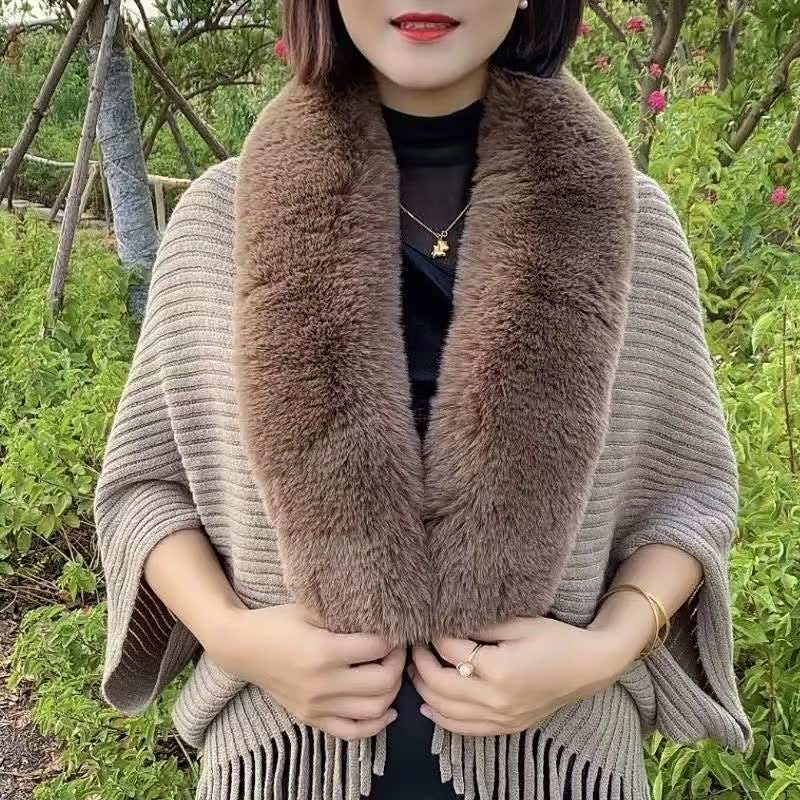 Calyra | Warme winternekwarmer voor dames, gezellig gebreid modeaccessoire voor koud weer