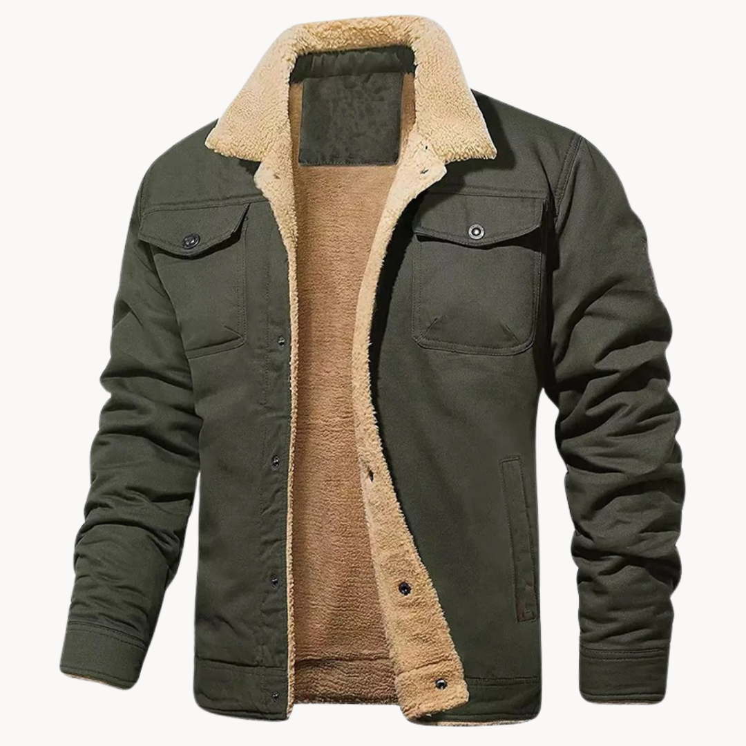 Quade | Men's Fleece-Lined Jacket - Warm Casual Outerwear