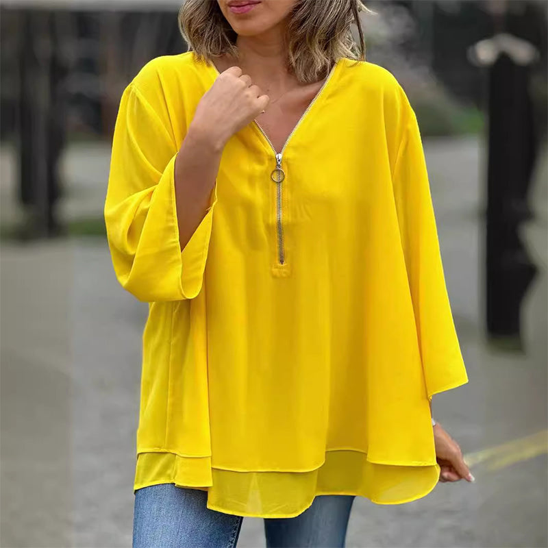 Isora | Elegante gelaagde top – Luchtige casual blouse voor dames