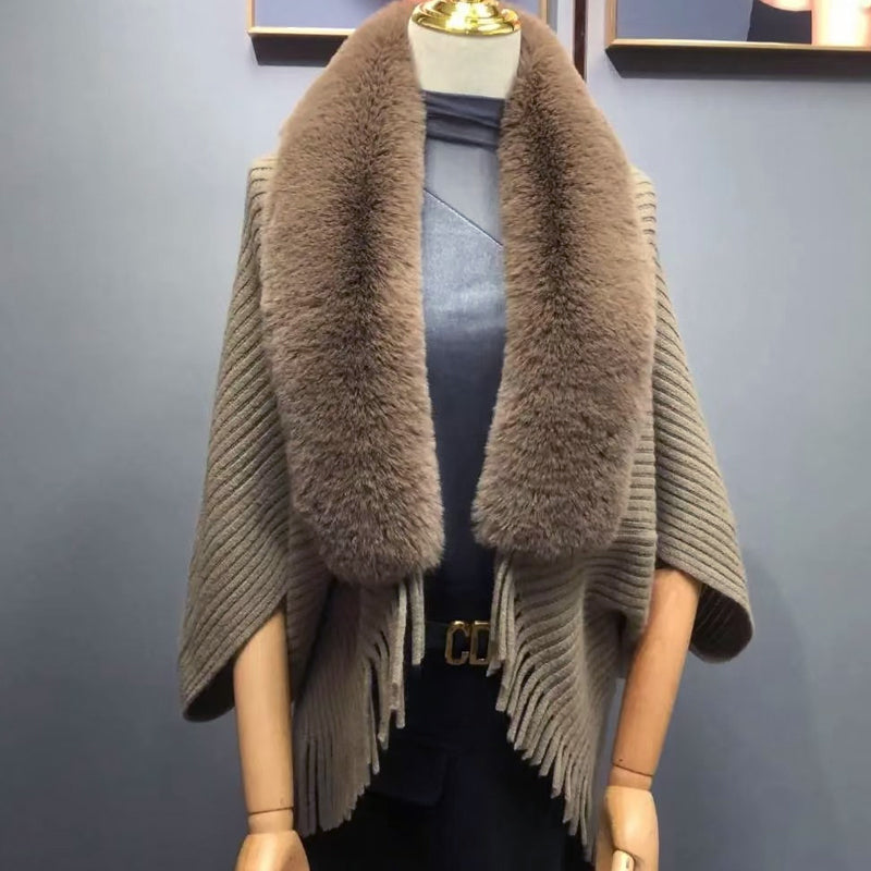 Calyra | Warme winternekwarmer voor dames, gezellig gebreid modeaccessoire voor koud weer