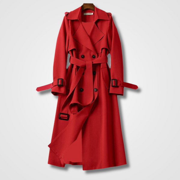 Zevina | Elegante Trenchcoat voor dames - Stijlvolle bovenkleding met ceintuur in taille