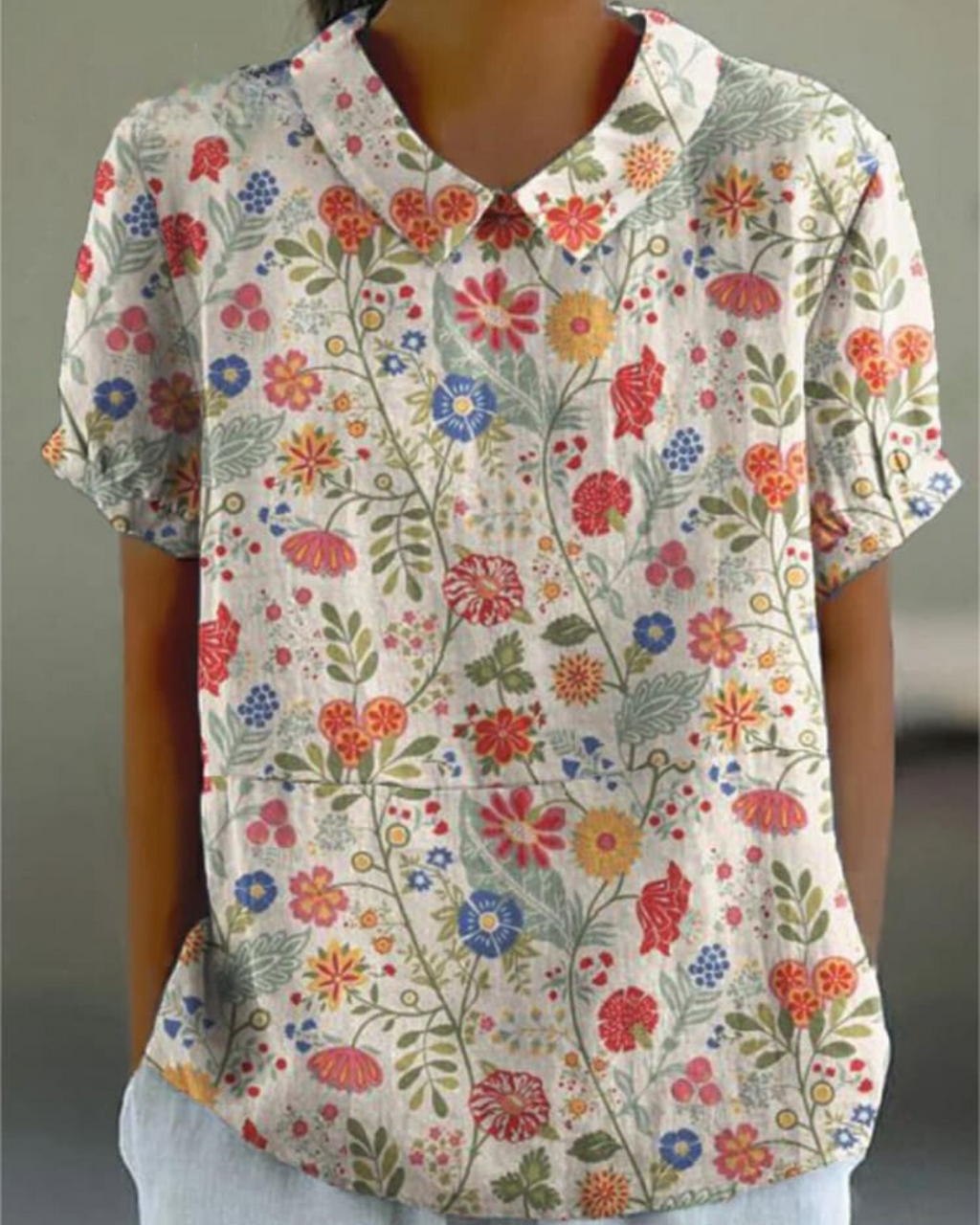 Serilda | Elegante bloemenblouse voor dames - Lichtgewicht top