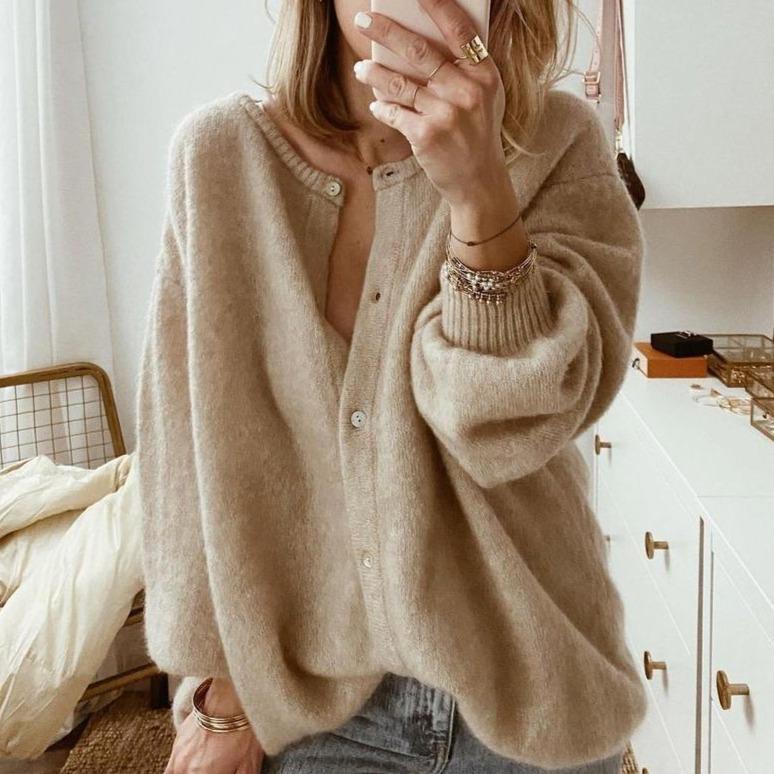 Ailsa | Los gebreid damesvest - Elegant en comfortabel, zacht gebreid, veelzijdige trui