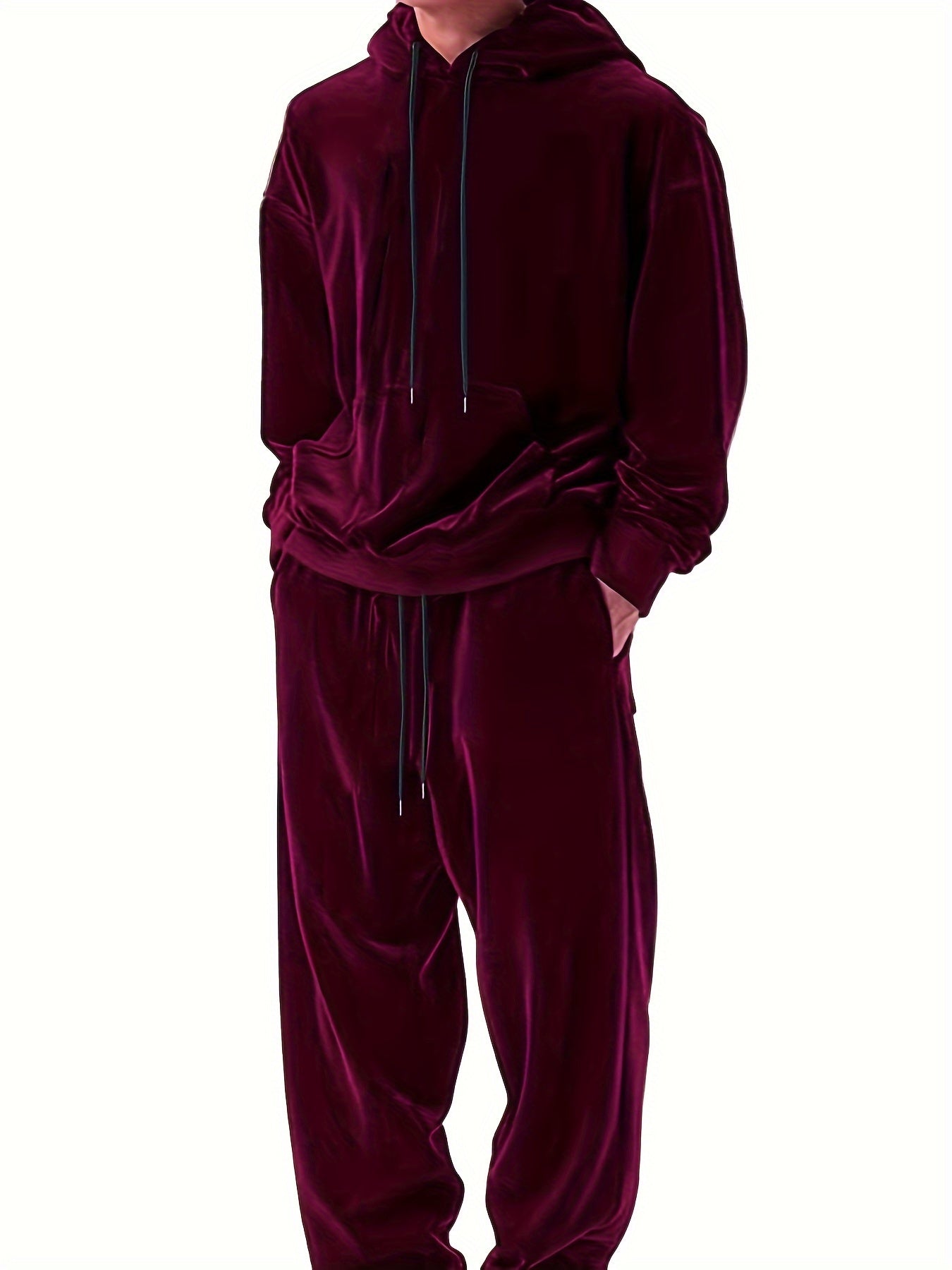 Nobu | Heren trainingspak in fluweel 2-delig - Casual Hoodie & Joggerset voor comfort en stijl