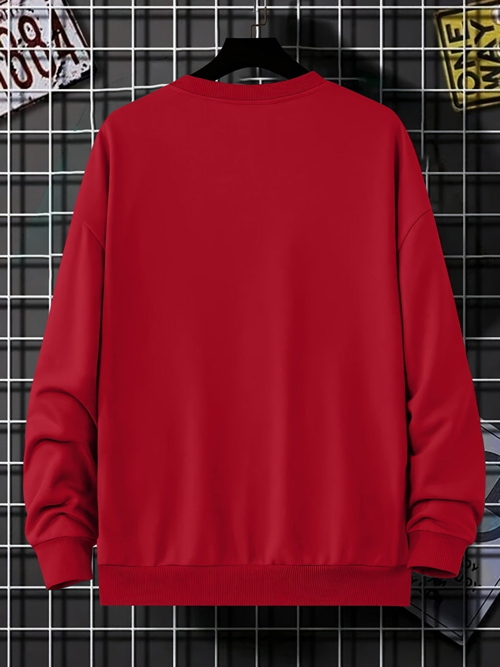 Dasric | Heren sweatshirt met lettersprint – Stijlvolle casual trui, oversized pasvorm