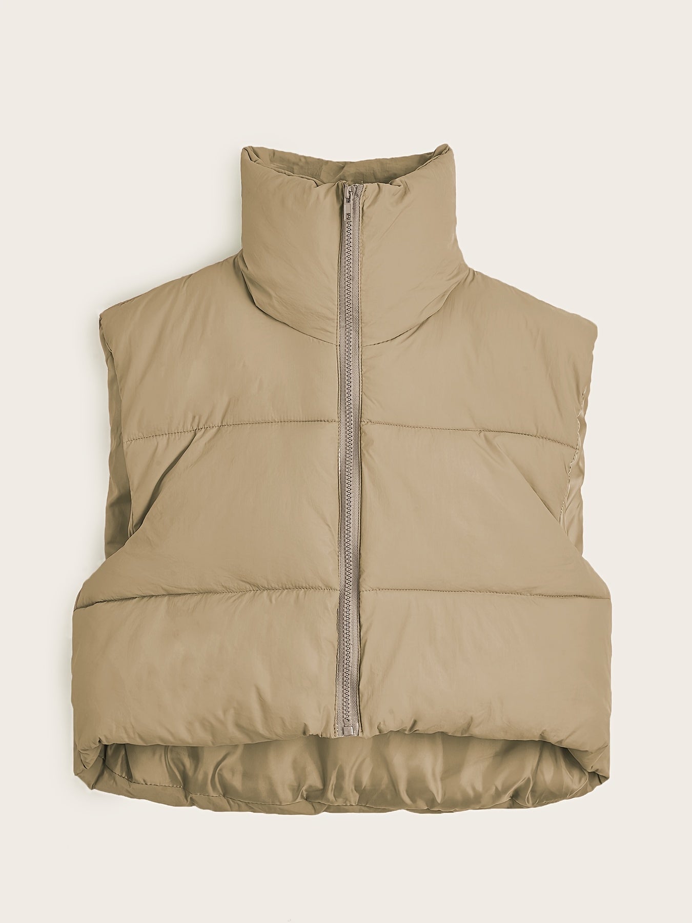 Adelheid | Vrouwen Lichtgewicht Mouwloos Thermisch Vest - Zip-up, Effen, Herfst/Winter Laag