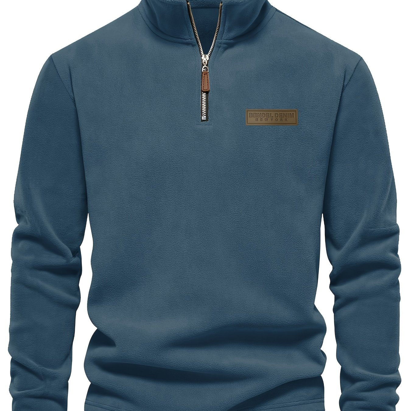 Roran | Heren sweatshirt met halve rits en opstaande kraag – Streetwear-top met lange mouwen