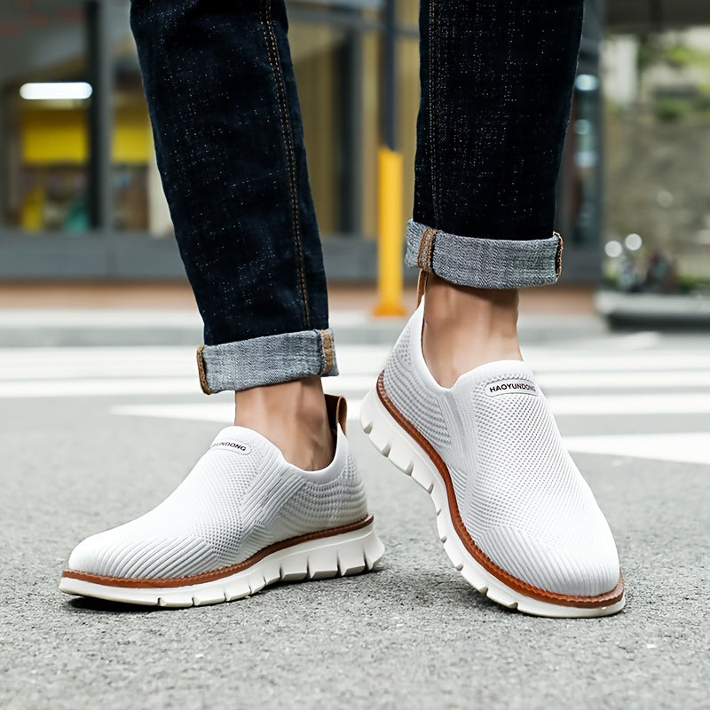 Strideon | Mannen Ademend Gebreide Wandelschoenen - Lichtgewicht Casual Sneakers