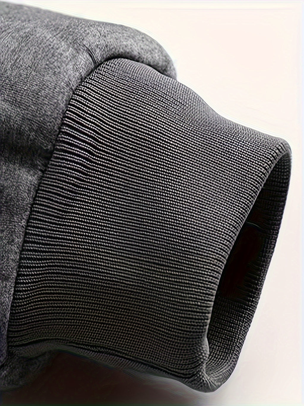 Cadrian | Heren sweatshirt met fleecevoering – Comfortabel zwart shirt met lange mouwen en borduursel, casual trui