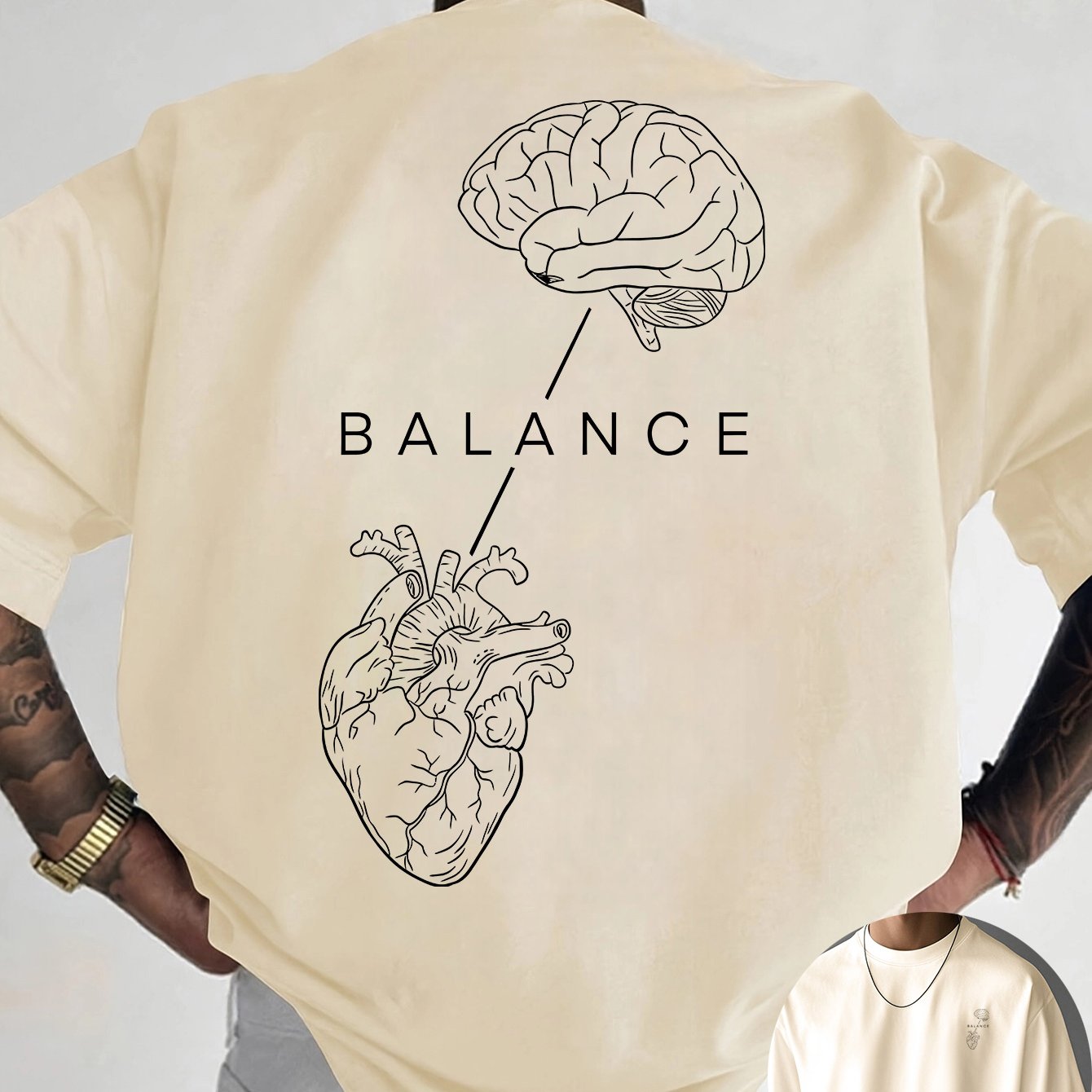 T-shirt à col rond avec impression créative à l'avant et à l'arrière, mode estivale pure et tendance à manches courtes, haut de style décontracté pour tous les jours, essentiel pour les loisirs en plein air, choix de cadeau idéal
