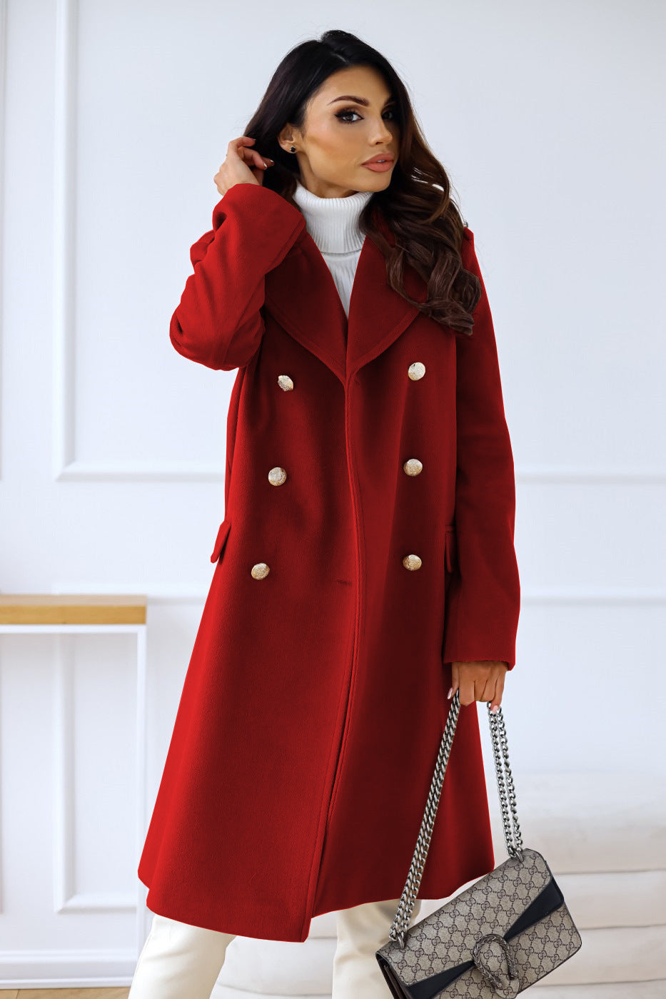 Ylona | Double-Breasted Wool Coat