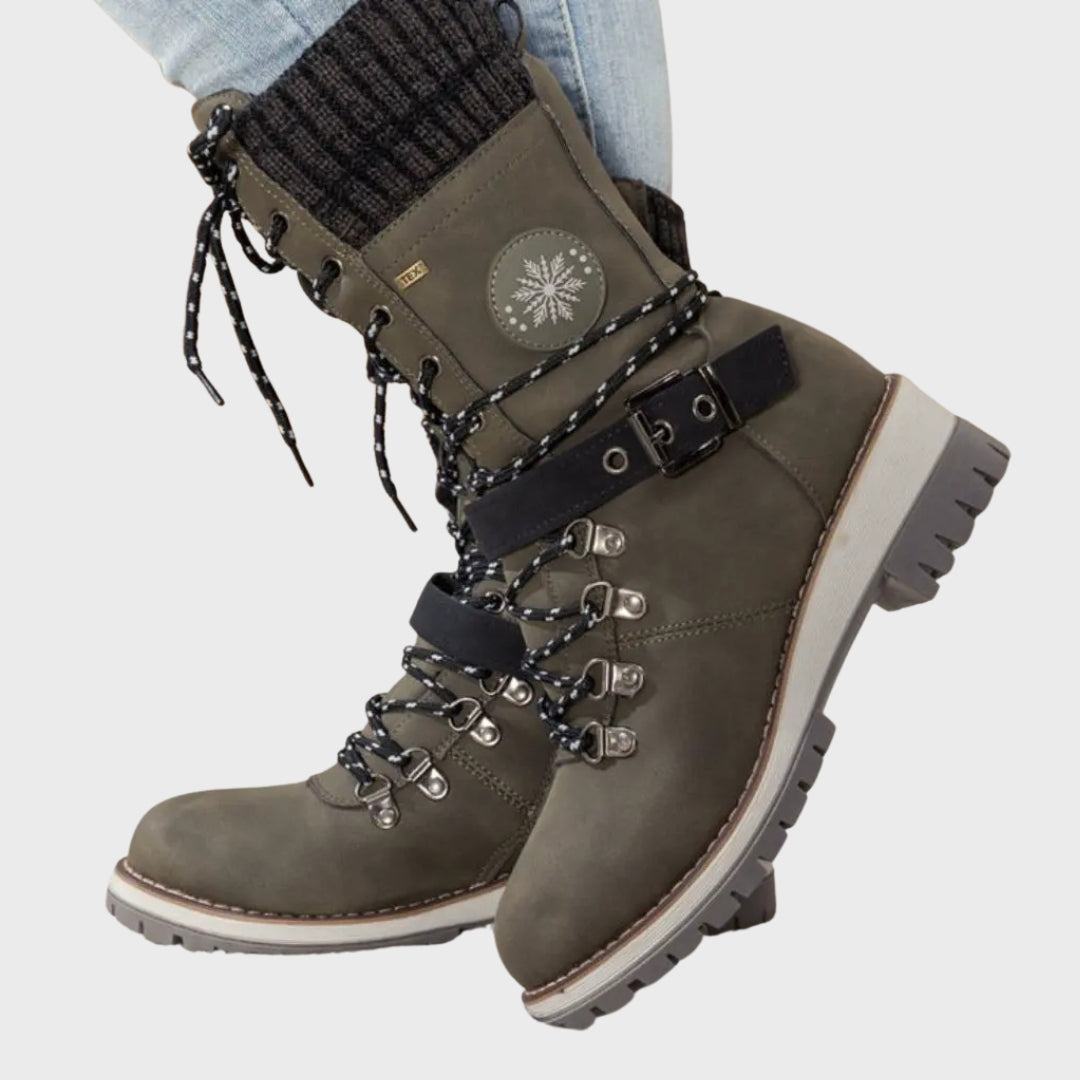 Belira | Bottes d'hiver pour femmes – Bottes de neige chaudes et imperméables à lacets